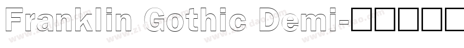 Franklin Gothic Demi字体转换